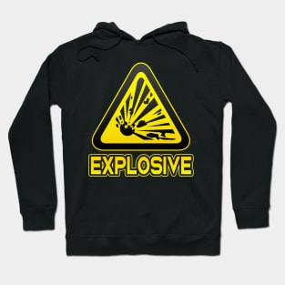 Explosive Funny Danger Sign Explosion Humor Hoodie